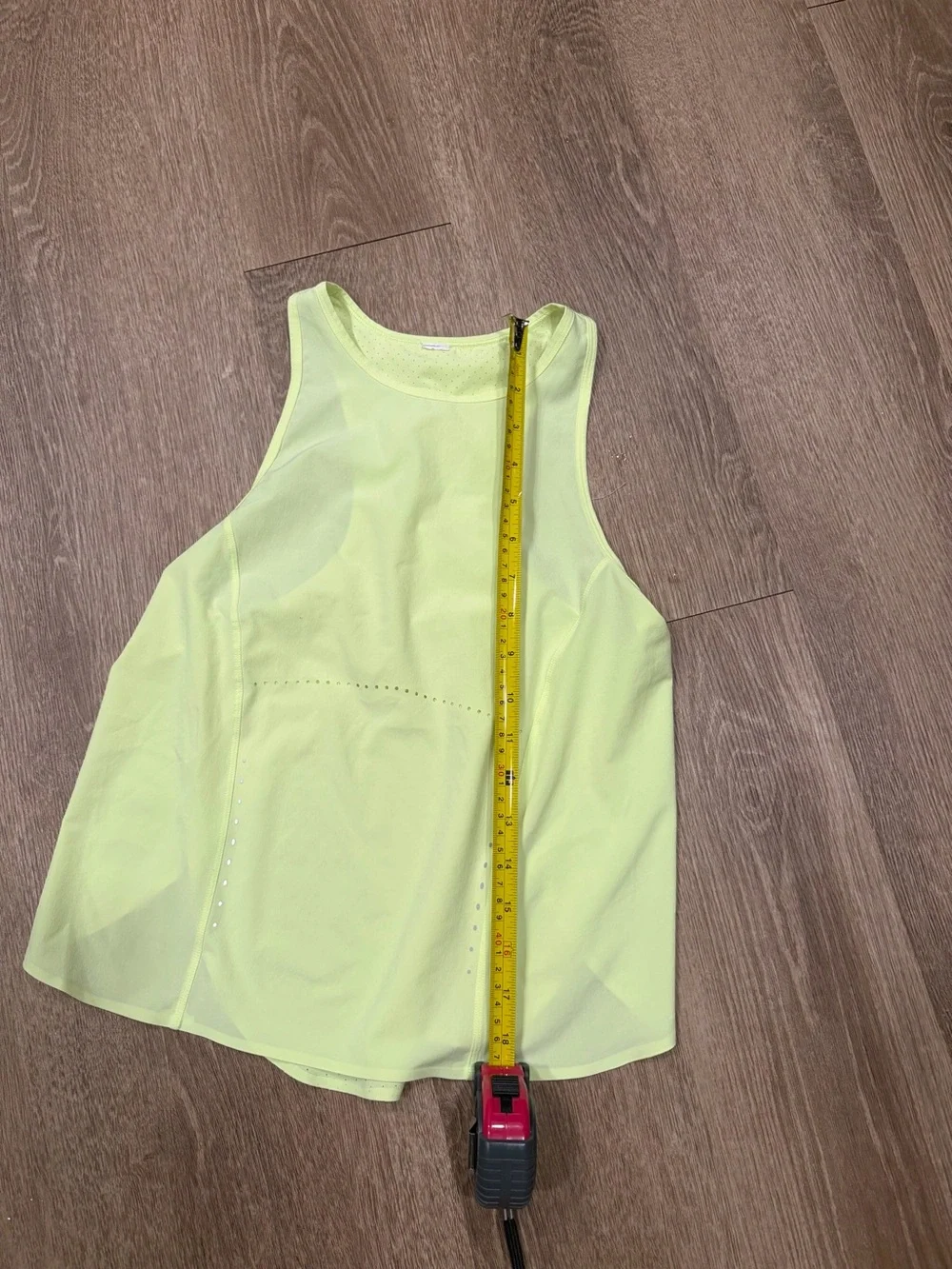 lululemon athletica Neon Yellow Racerback Tank Top